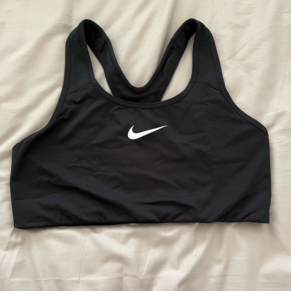 Nike Black Sports Bra with Racerback Design